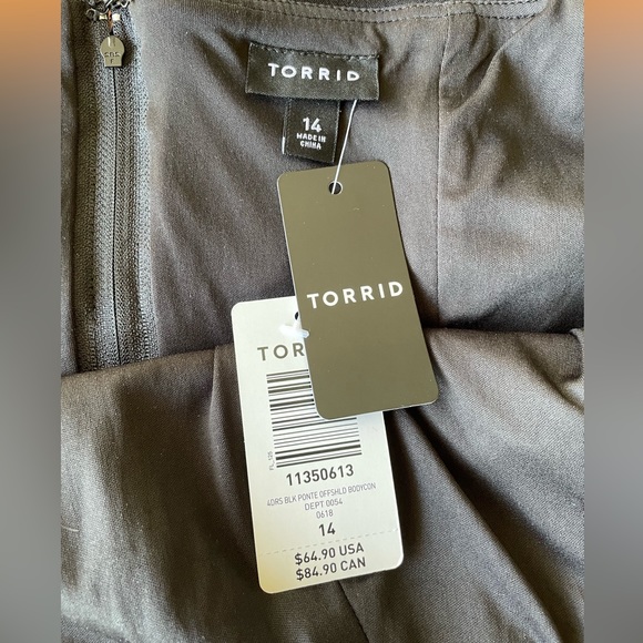 Brand New Black Asymmetrical formal dress from Torrid. - Picture 2 of 5